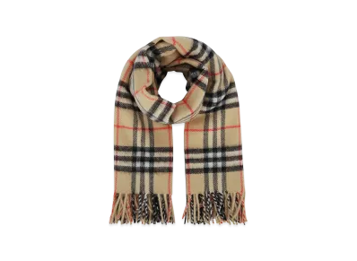 Burberry Check Wool Baby Blanket "Gray"
