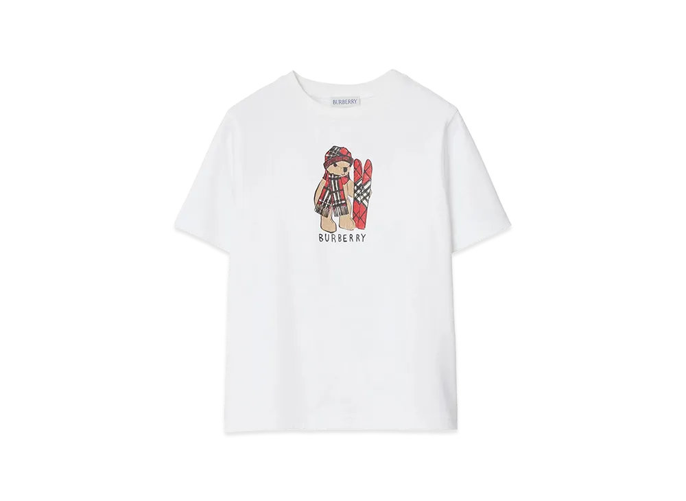 Burberry Kids KG5 Cedar Teddy Ski T-Shirt "White"