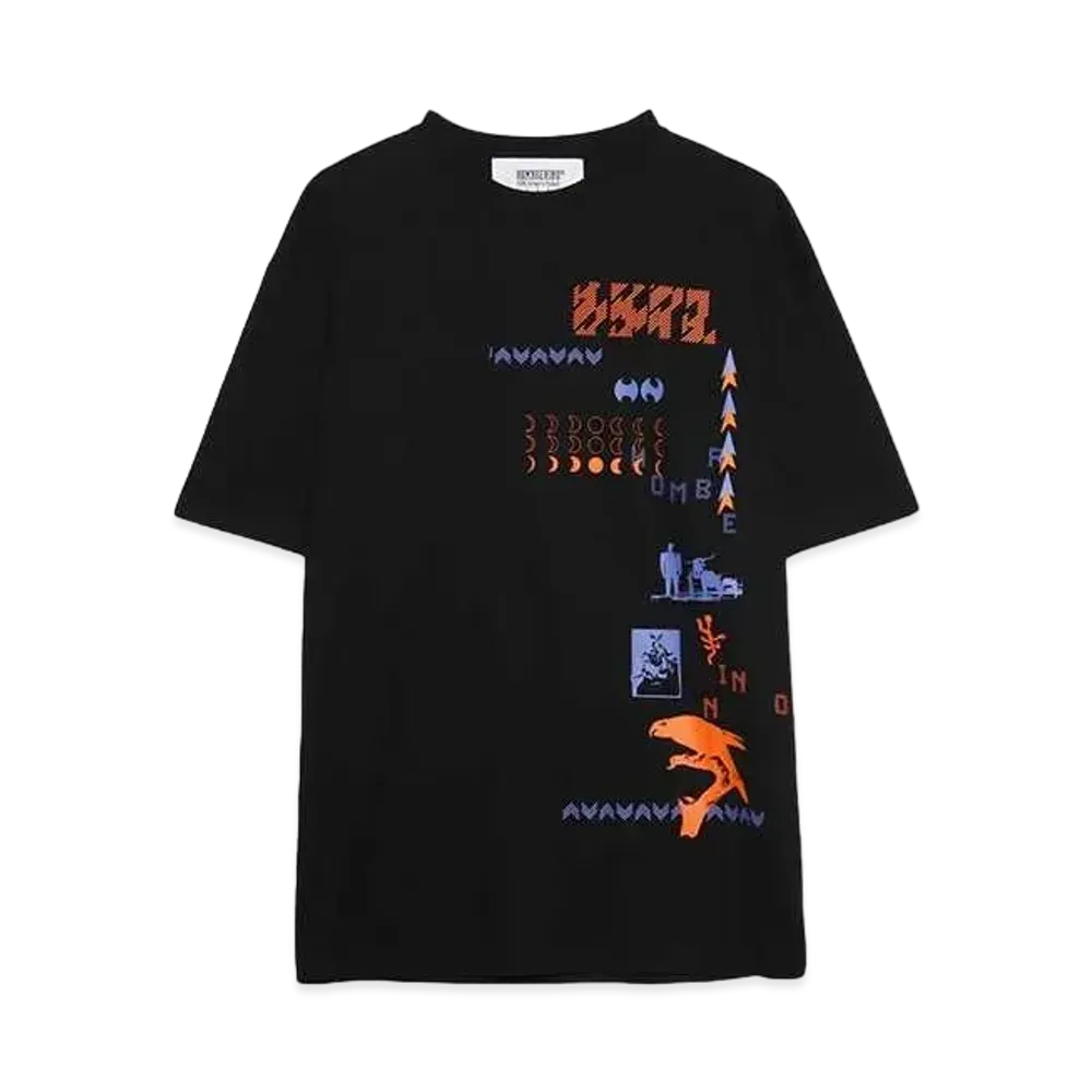HOMBRE Nino S/S PRINT TEE (CREATURE) "BLACK"