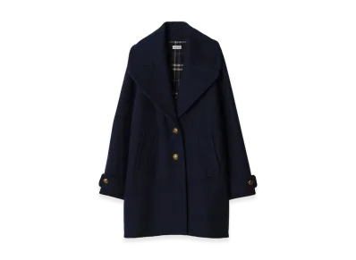 Burberry Women's Wool Coat "Pilot Blue"