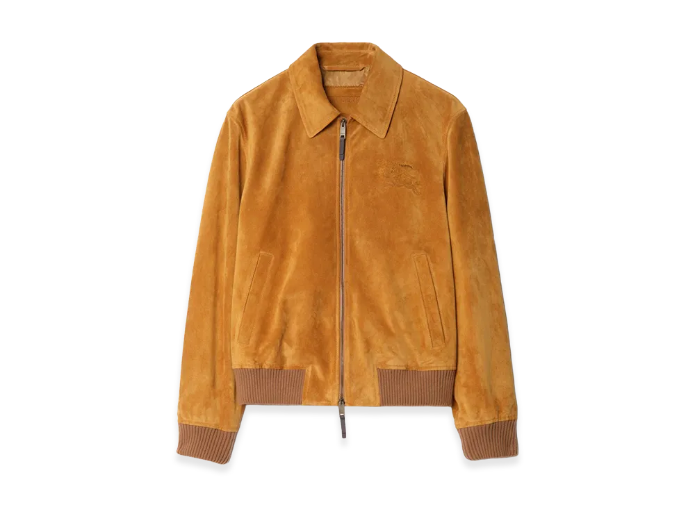 Burberry Suede Harrington Jacket "Tan"