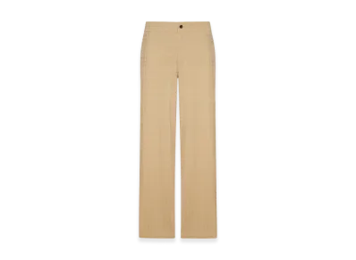 Burberry Textured Check Cotton Trousers "Nude&Neutrals"