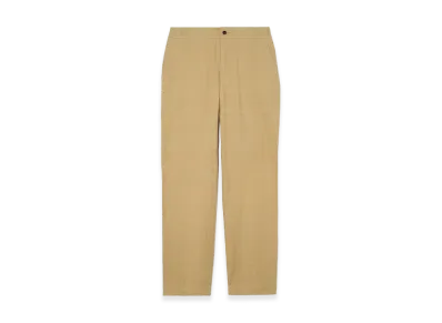 Burberry Textured Check Cotton Trousers "Sandstorm Beige"