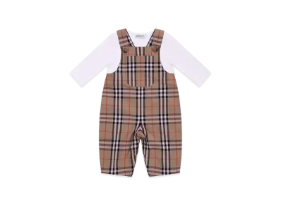 Burberry Kids N7 Darwin Check Set "White/Beige"
