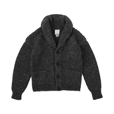 visvim COWICHAN SHORT HAND-KNIT "Grey"