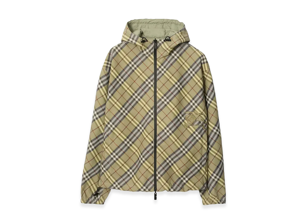 Burberry Reversible Check Hooded Jacket "Glade Green"