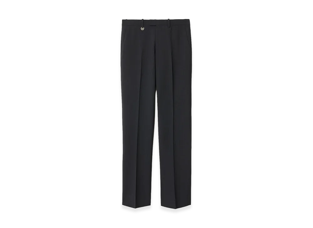 Burberry Wool Blend Tailored Trousers "Midnight Grey Melange"