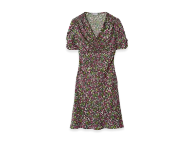 Burberry Women's Ditsy Floral Silk Mini Dress "Petunia Pink"