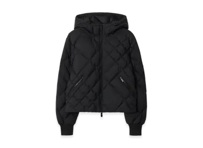 Burberry Women's Check Stitch Nylon Derry Down Jacket "Black"