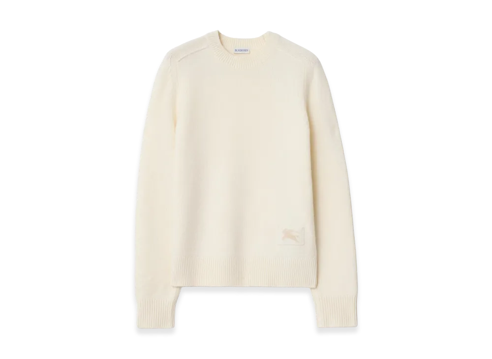 Burberry Women's Cashmere Sweater "Ceramic White"