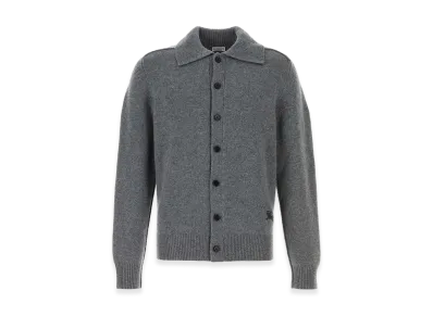 Burberry Stretch Cashmere Blend Cardigan "Gray"
