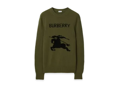 Burberry EKD Wool Cashmere Sweater "Tent Green"