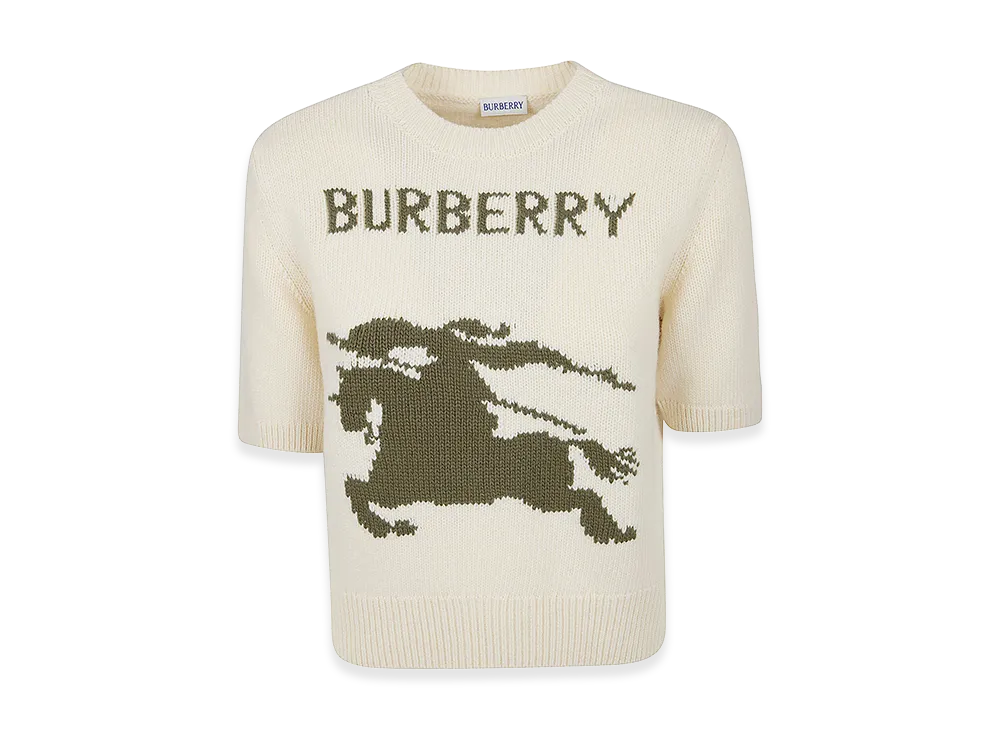 Burberry Women's Skylar EKD Knitwear "White"