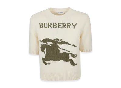 Burberry Women's Skylar EKD Knitwear "White"