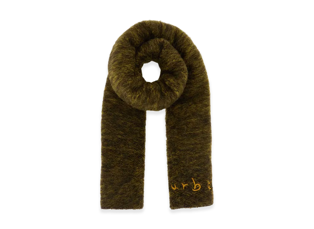 Burberry Two-Tone Alpaca Blend Scarf "Brown"