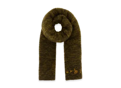 Burberry Two-Tone Alpaca Blend Scarf "Brown"