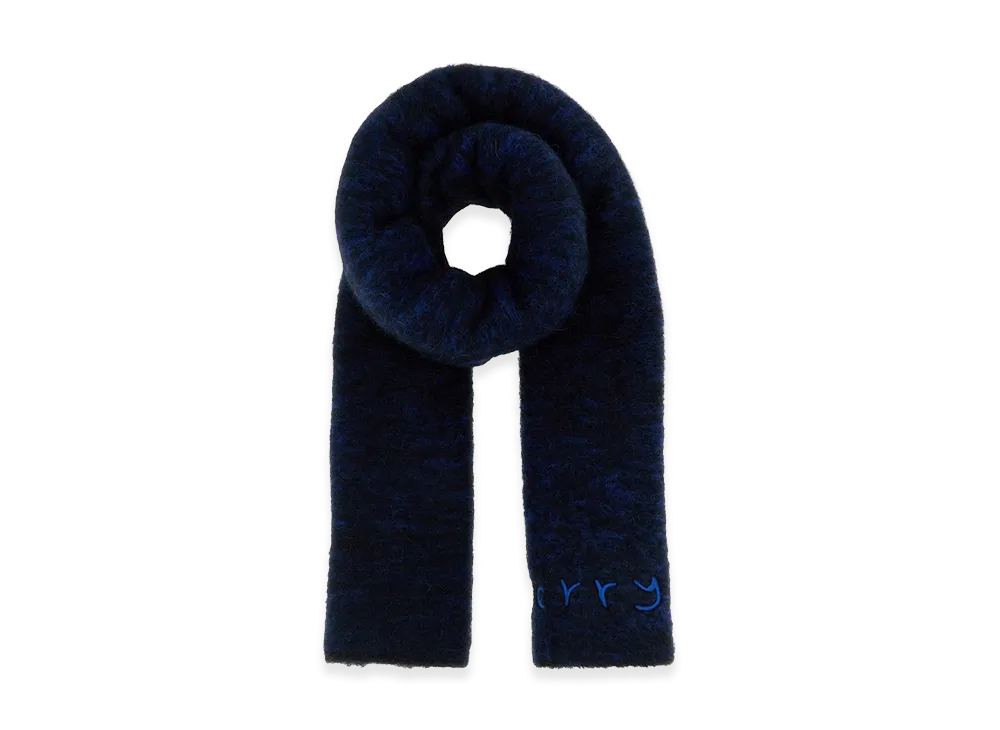 Burberry Two-Tone Alpaca Blend Scarf "Blue"