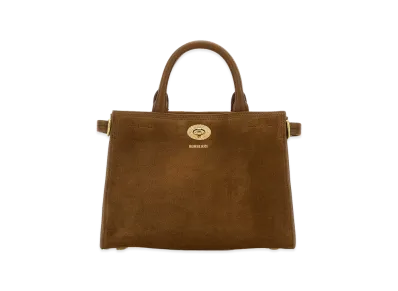 Burberry Women's Suede Mini Cotswolds Handbag "Buff/Brown"