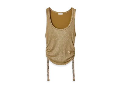 Burberry Women's Festival Viscose Tank Top "Lignum Brown"