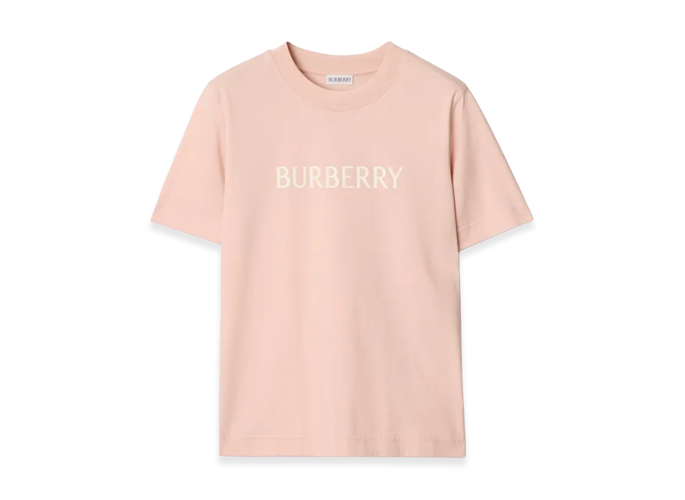 Burberry Women's Logo Cotton Tee "Bouquet Pink"