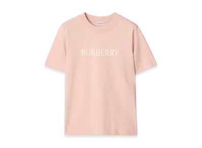 Burberry Women's Logo Cotton Tee "Bouquet Pink"