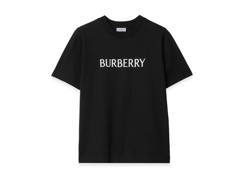 Burberry Women's Cotton T-Shirt With Logo "Black"