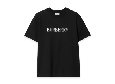 Burberry Women's Cotton T-Shirt With Logo "Black"