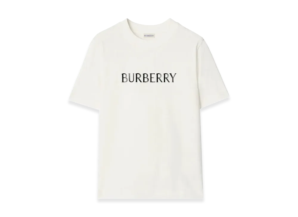 Burberry Women's Cotton T-Shirt With Logo "White"