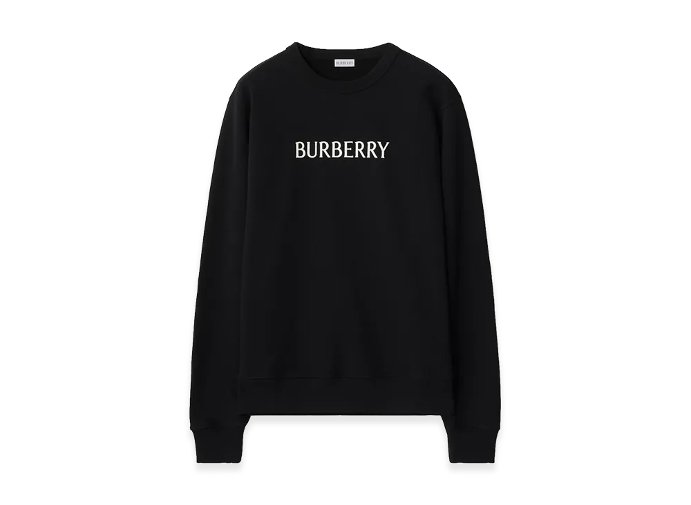 Burberry Logo Cotton Sweatshirt "Black"