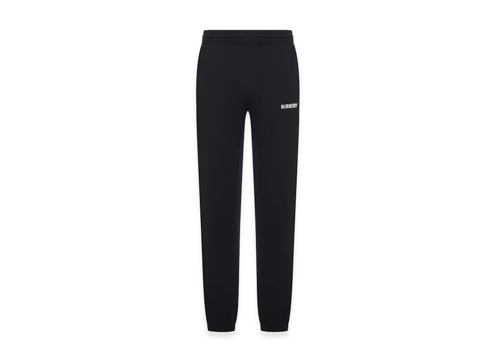 Burberry Cotton Jogging Trousers With Logo "Black"