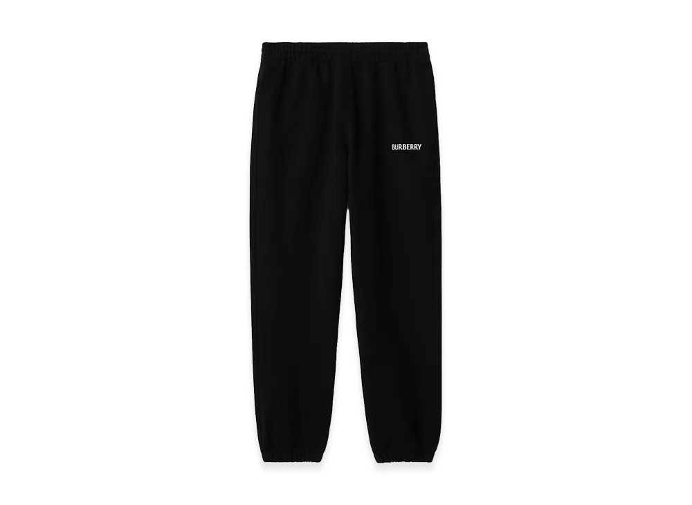 Burberry Logo Cotton Jogging Pants "Black"