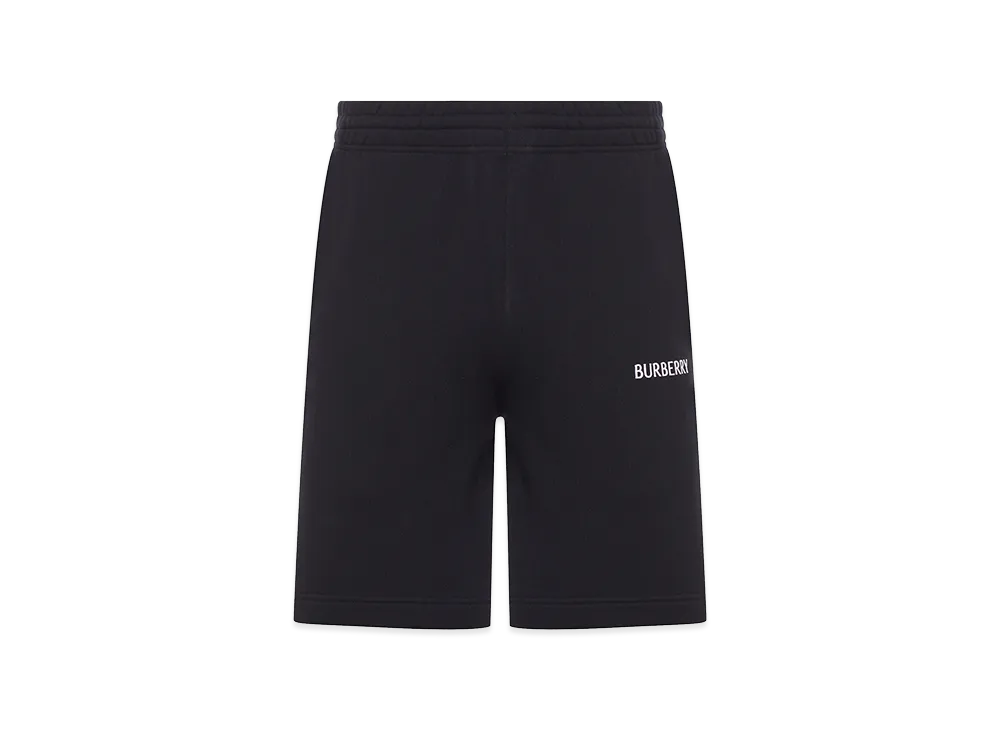 Burberry Cotton Shorts With Logo "Black"