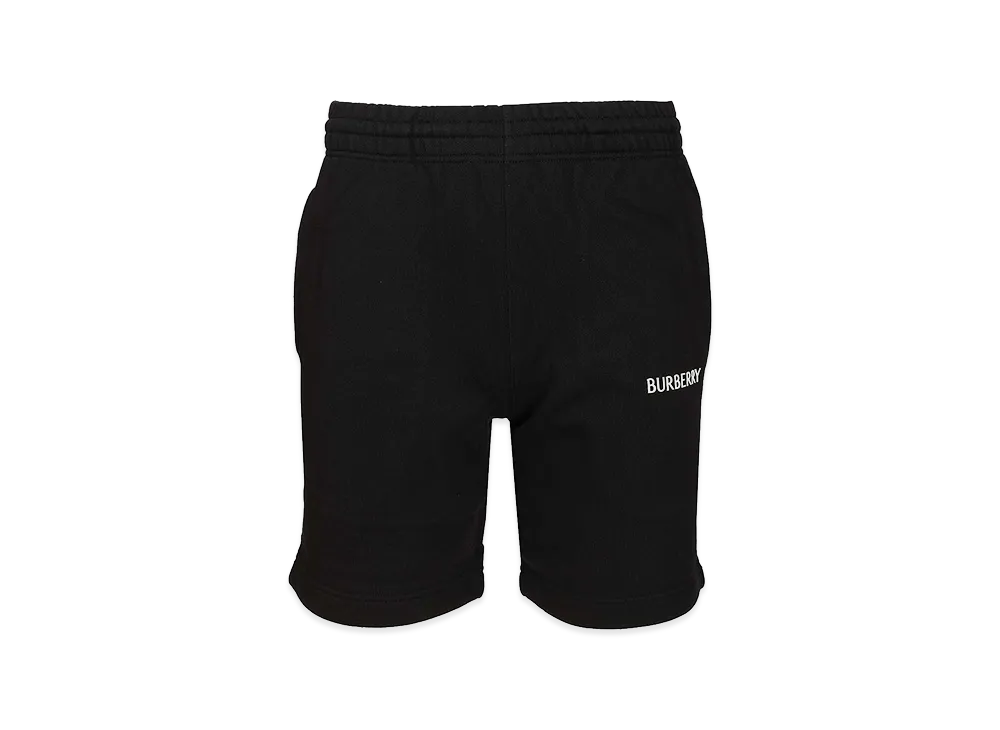 Burberry Cotton Shorts With Logo "Black"