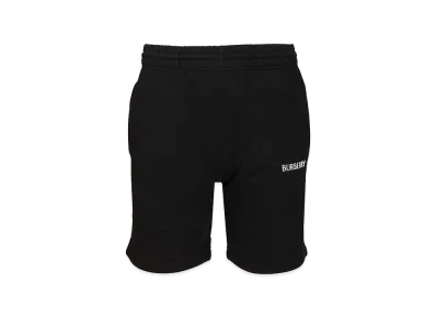Burberry Cotton Shorts With Logo "Black"