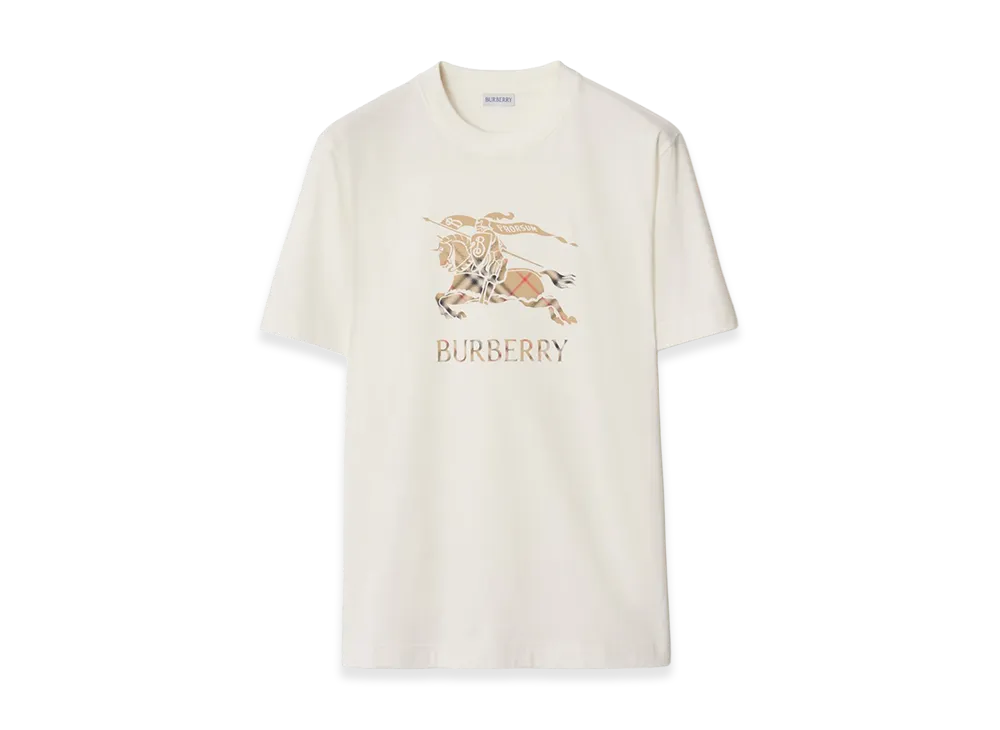 Burberry EKD Ombre Cotton Tee "Chalk White"