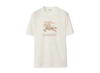 Burberry EKD Ombre Cotton Tee "Chalk White"