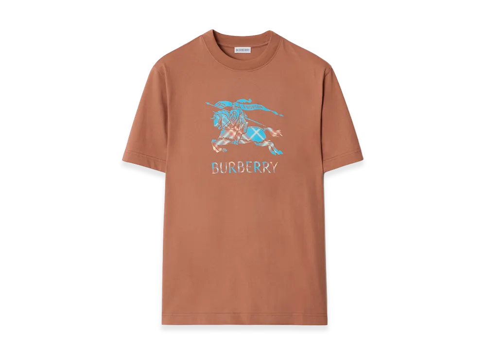 Burberry EKD Ombre Cotton Tee "Ginger Brown"