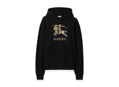 Burberry EKD Ombre Cotton Hoodie "Black"