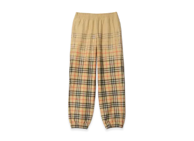Burberry Gradient Check Cotton Jogging Pants "Sand Beige"