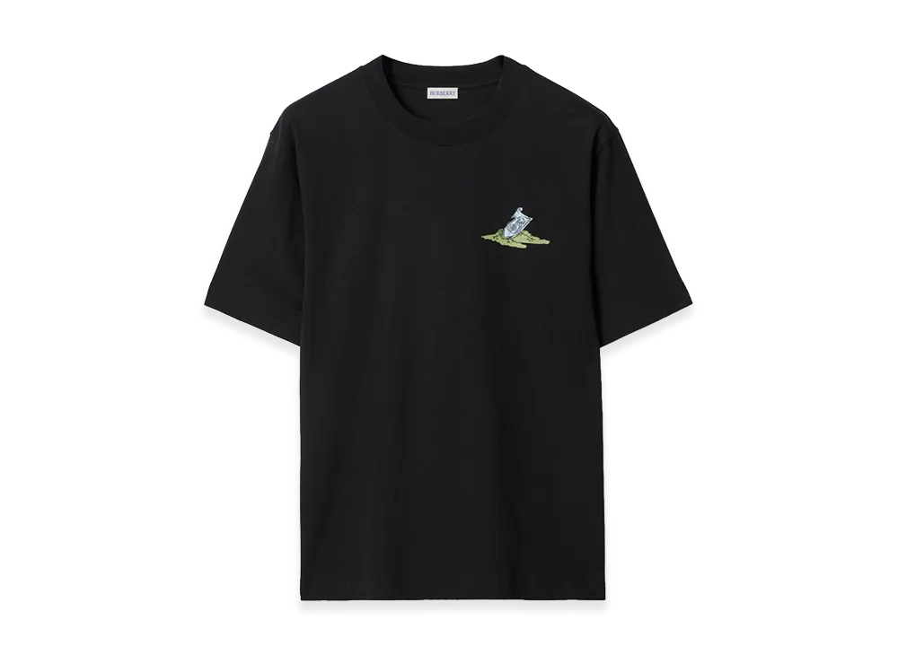 Burberry Sleeping Knight Cotton Tee "Black"