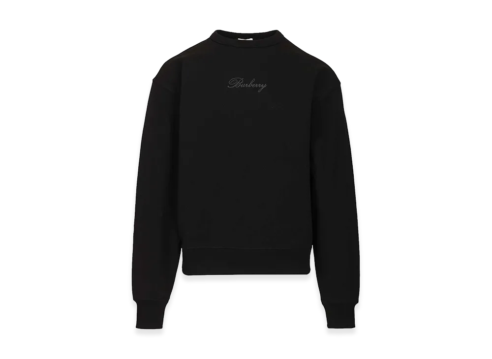 Burberry Cotton Sweatshirt "Black"