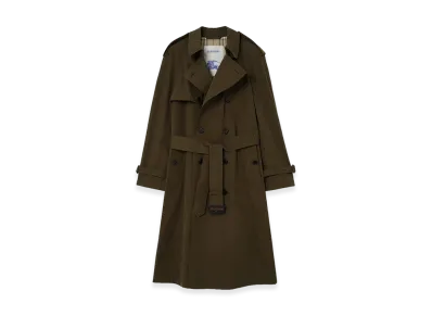 Burberry Long Lightweight Cotton Trench Coat "Marsh Green"