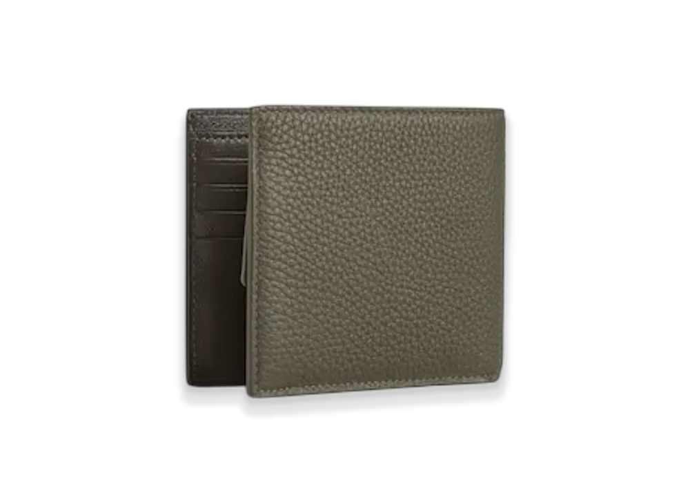 BALENCIAGA Credit Square Folded Coin Wallet "Khaki"