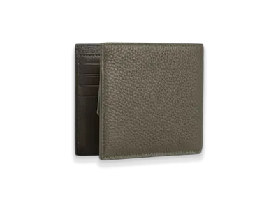 BALENCIAGA Credit Square Folded Coin Wallet "Khaki"