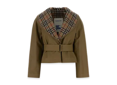 Burberry Women's Cotton Jacket "Army Green"