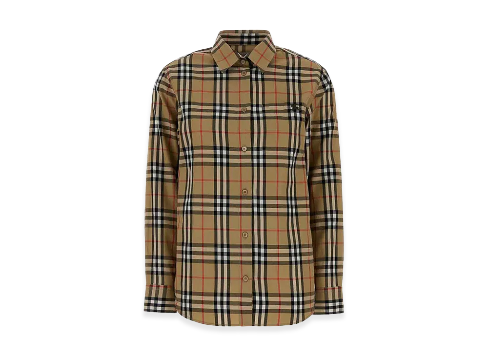 Burberry Women's Check Shirt "Beige"