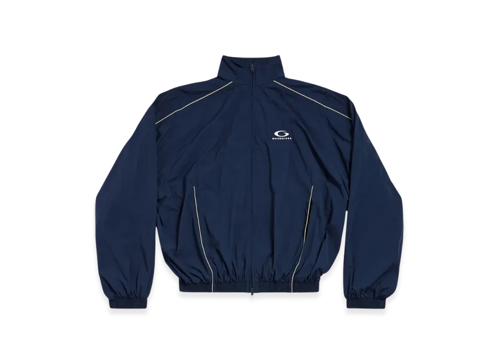 BALENCIAGA Loop Sports Icon Large Tracksuit Jacket "Navy Blue"