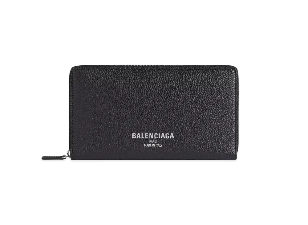 バレンシアガ クレジット コンチネンタル ジップウォレット 日本限定 "ブラック" 8119332ABDD1000