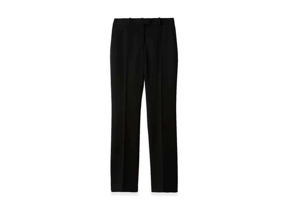 Burberry Women's Grain de Poudre Wool Tailored Trousers "Black"