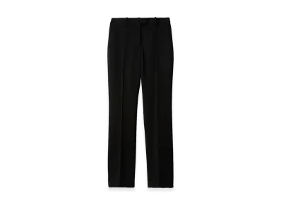 Burberry Women's Grain de Poudre Wool Tailored Trousers "Black"